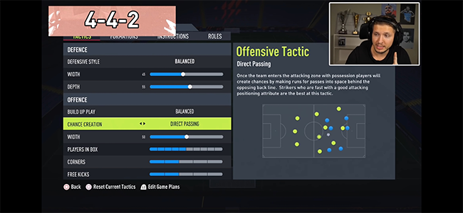 FIFA22阵型设置 FIFA22阵型战术板推荐