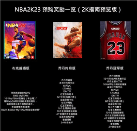 nba2k23出了几个版本 各个版本介绍