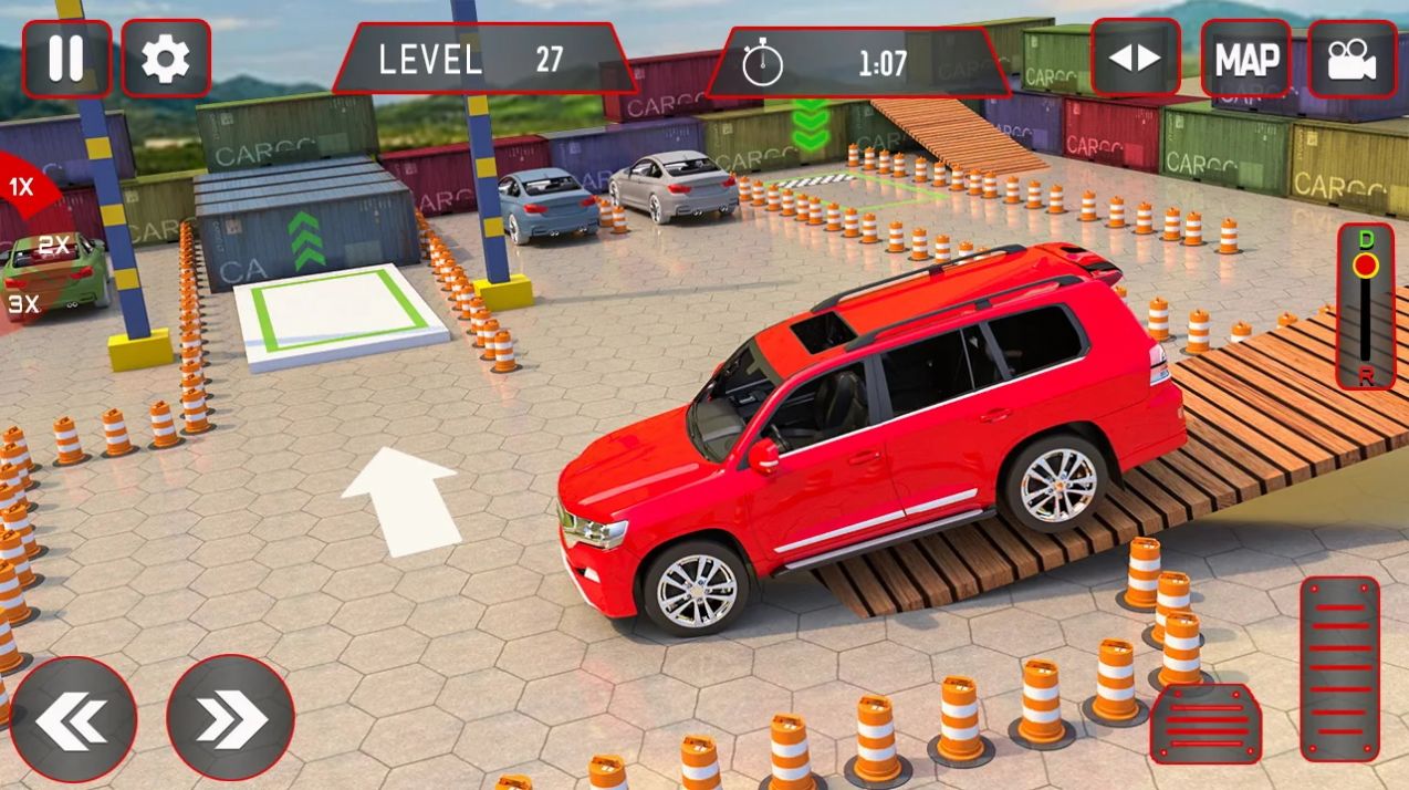 真实汽车停车场驾驶游戏