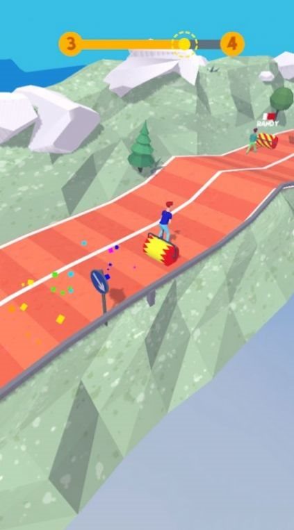 山丘滚轮比赛3D游戏