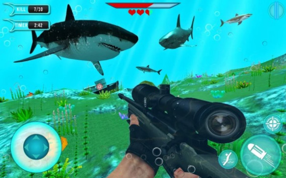 饥饿的鲨鱼狙击手3D手游